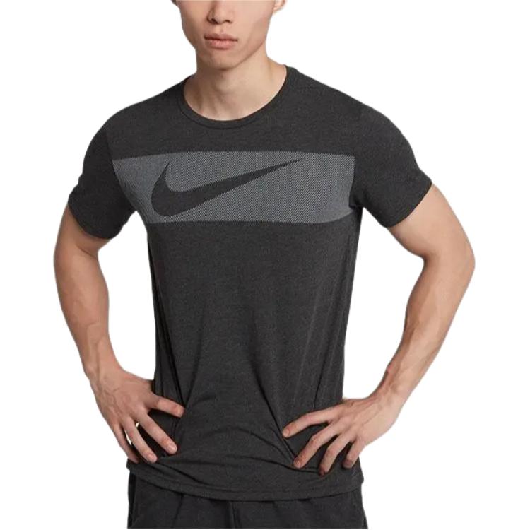 Nike Logo Knit Round Neck Sports Moisture Wicking Short Sleeve T-Shirt Men Tops AJ8005-032