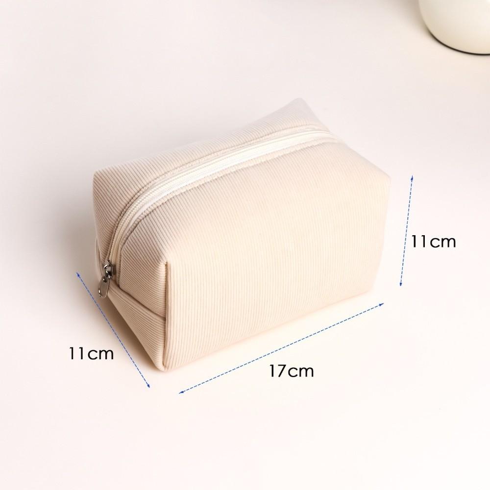 New Corduroy Cosmetic Organizer Bags Waterproof Portable Makeup Bags Durable Large Capacity Toiletry Bags Travel