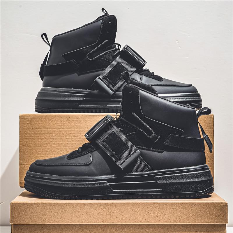 Fashion Men's High Top Sneakers Men's Skateboard Shoes Platform Casual Mens Sneakers