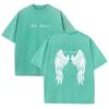 Dark Angel Wing Graphic Printed T-Shirt for Women Cotton Short Sleeve Oversized Loose Tops Streetwear Fashion Tees
