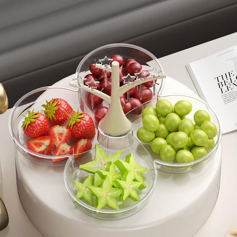 DH Light Luxury Fruit Plate with Forks 1