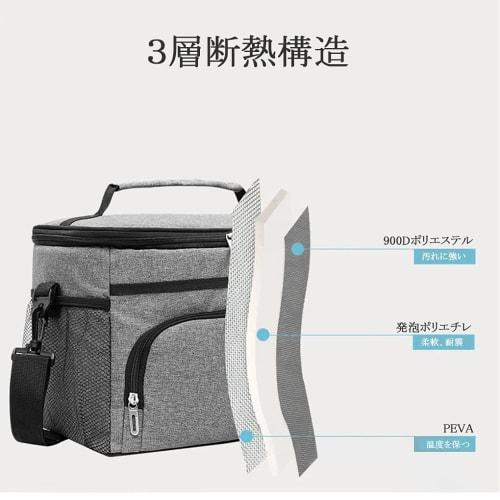 Isolert lunsjveske, kjøleveske, passer Thermos matbokser, stor kapasitet med lommer, skulderveske, håndveske, stor, stilig, utendørs, skole, pendling