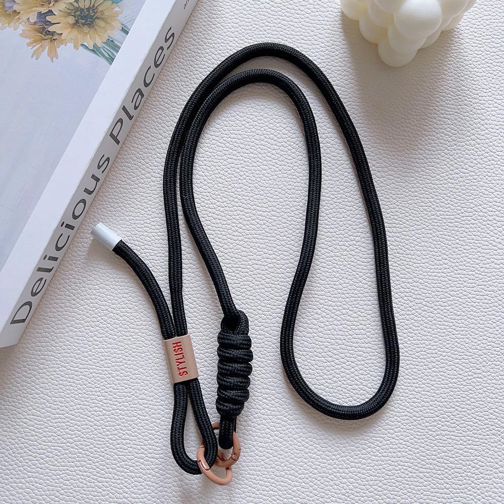 

Прочный шнурок для мобильного телефона и камеры в старинном стиле для мужчин и женщин чёрный