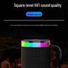 Bluetooth Speaker with High Sound Quality, Outdoor Travel Ready, Large Volume, Subwoofer, Portable Dream Lighting Effect (Model W17)