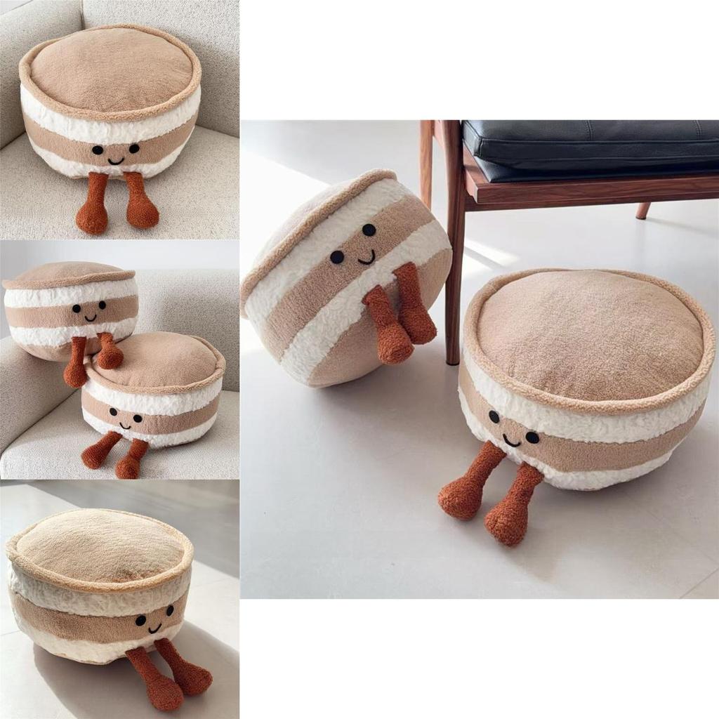 Süßes Kuchen-Plüschkissen für die Heimdekoration Weiches kurzes Plüschkissen für Sofa, Wohnzimmer, Bett