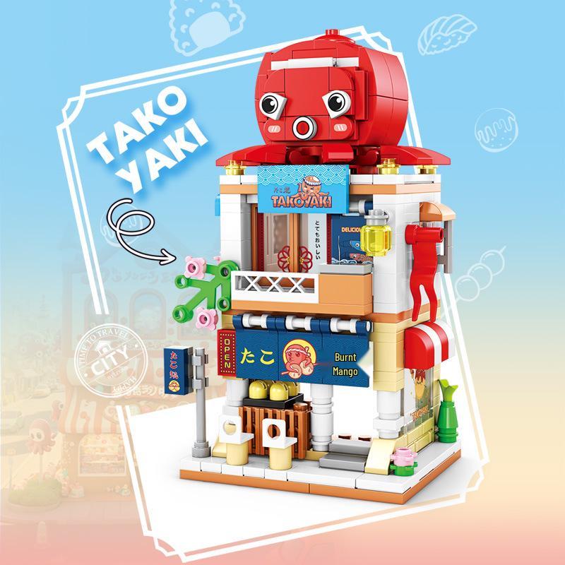 Keeppley City Model Building Blocks - Street View Series, Compatible with Lego, for Kids, Assembly Toy Set, Gift Box