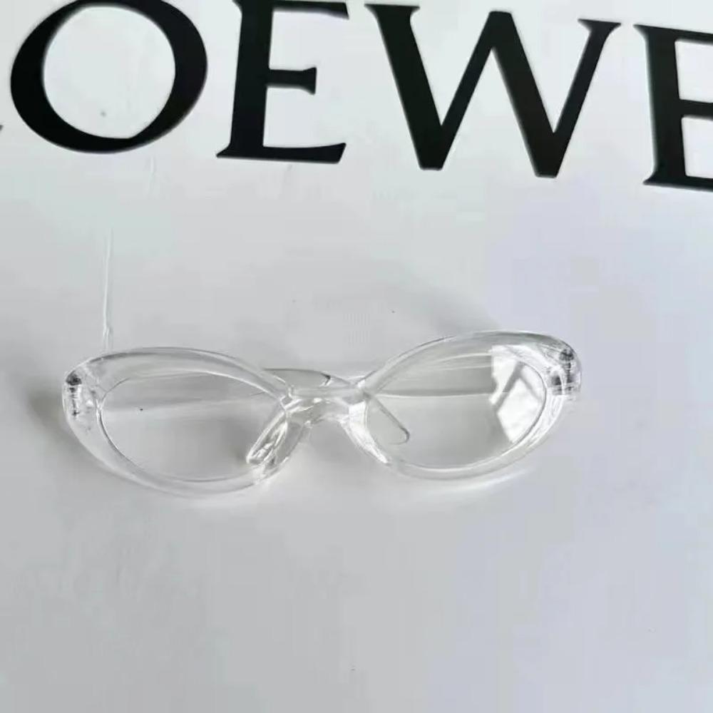 

Мини Овальные Солнцезащитные Очки Labubu Модные Прозрачные Пластиковые Очки для Мини Плюшевой Хлопковой Куклы K-pop Идол Кукла Солнцезащитные Очки Аксессуары