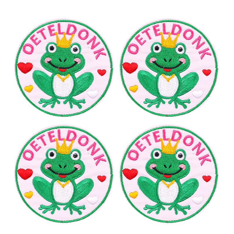 10pcs Wholesale Netherland Carnival Oeteldonk Emblem Patch Embroidered Patches For Clothes Iron On Patches For Clothing Sew 