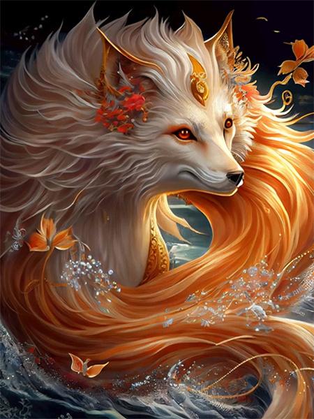 5D Diamond Painting New Arrivals Fox Mosaic Embroidery Animal Fantasy Full Square Round Home Decor