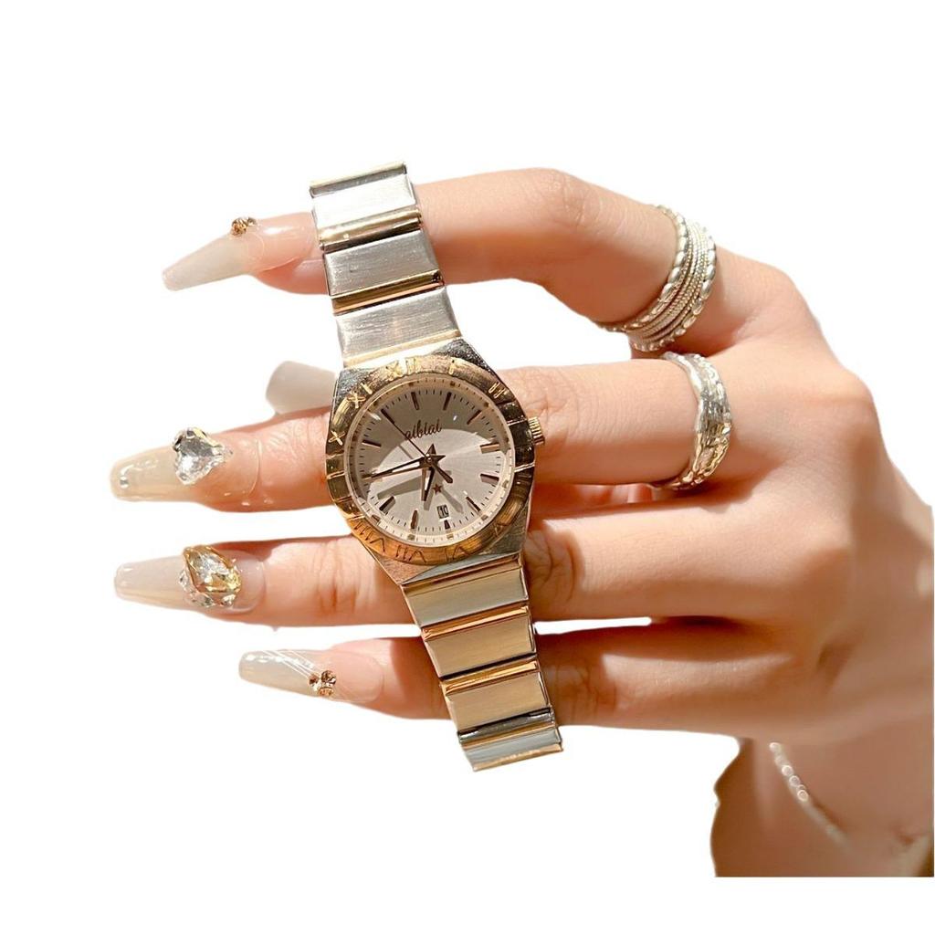 Gemini Series Oujia Fashion Women's Korean Style Quartz Watch with Trendy Steel Band