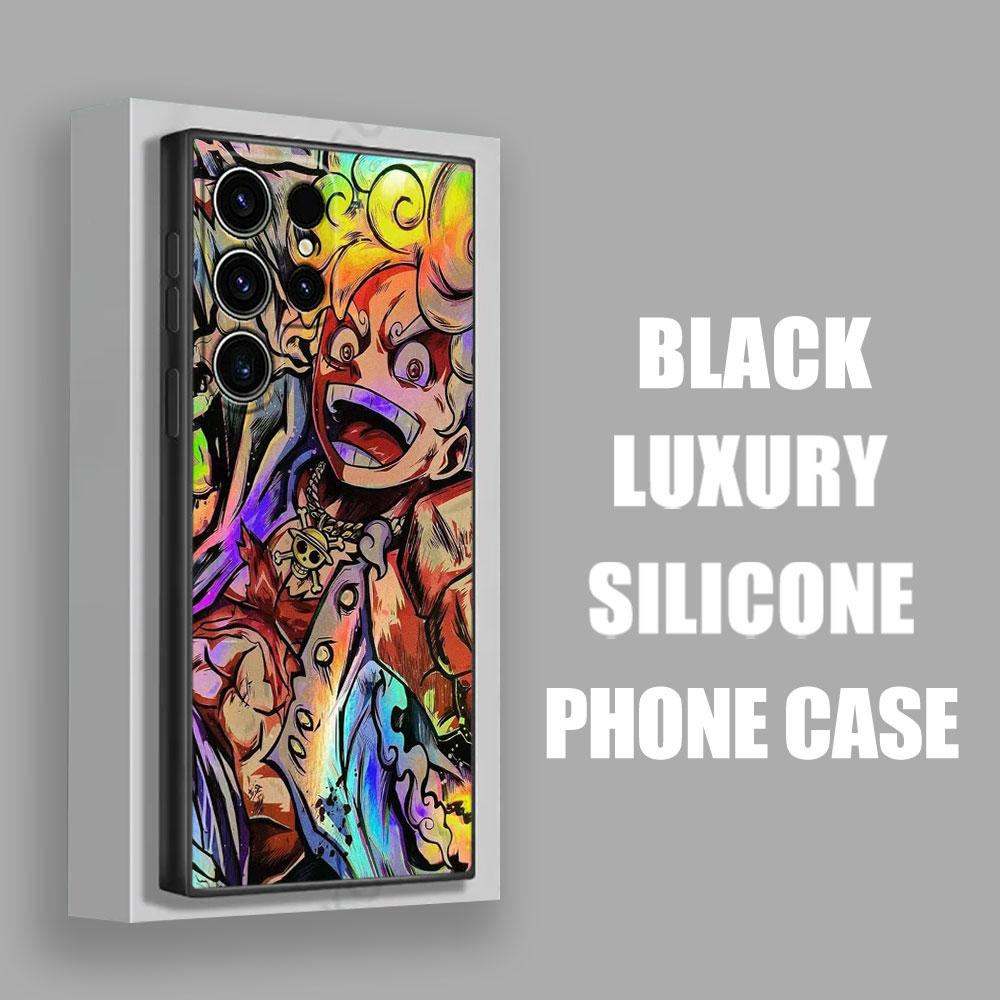 One Luffys Piece Sun God Nika Phone Case For Samsung Galaxy S25 S24 S23 S20 S21 FE S26 S22 Ultra 5G S26 Plus S25FE Silicon Cover
