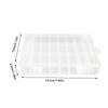 24-Compartment Transparent Storage Box for Buttons, Sewing Supplies, Jewelry Accessories Packaging and Storage