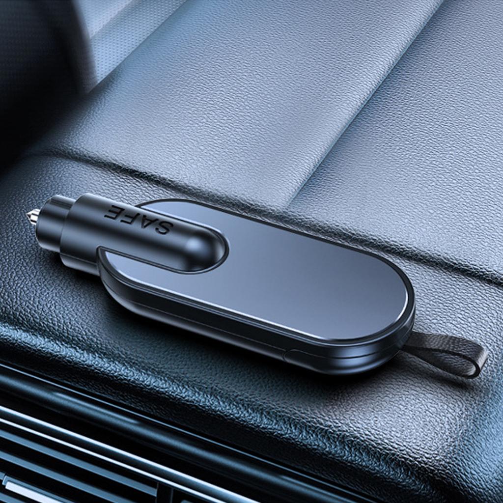 Portable Car Safety Hammer Multifunctional Glass Breaker & Seatbelt Cutter Pocket Size Lightwieght for Emergency Escapes