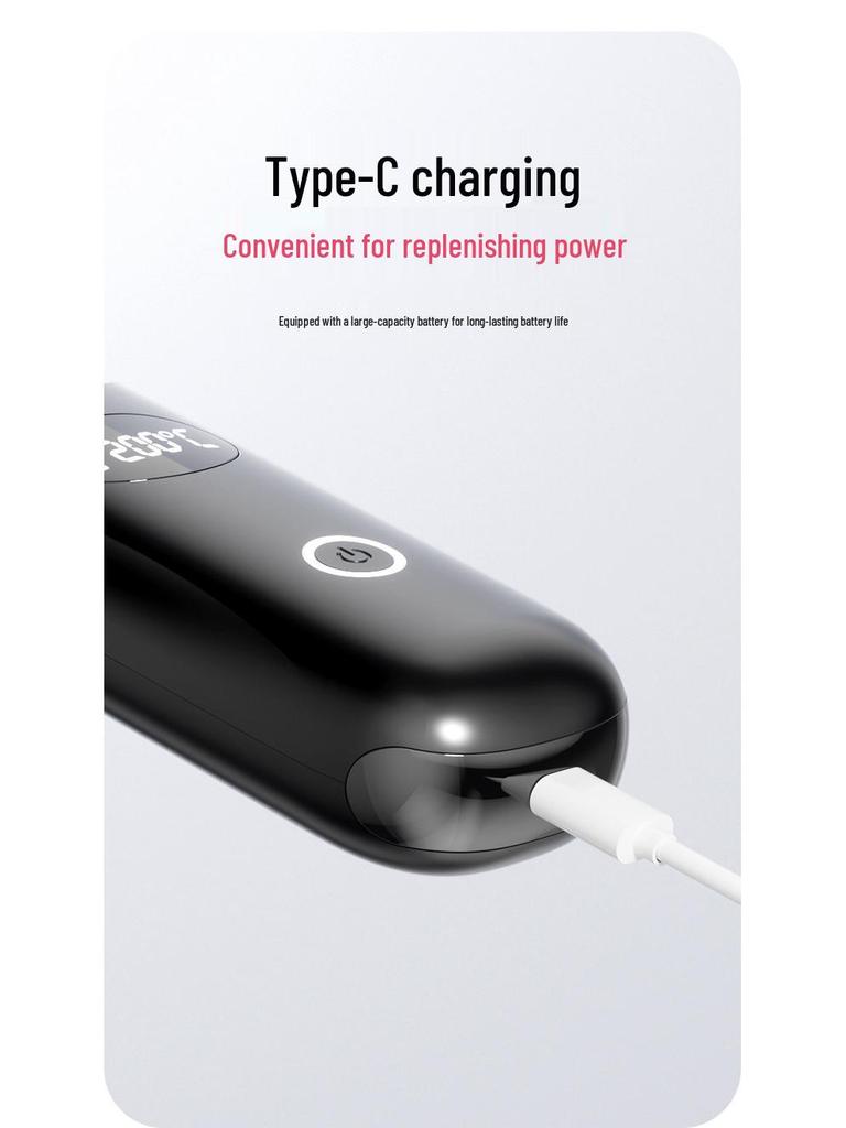 Rechargeable Ceramic Hair-Safe Wireless Straightening & Curling Brush