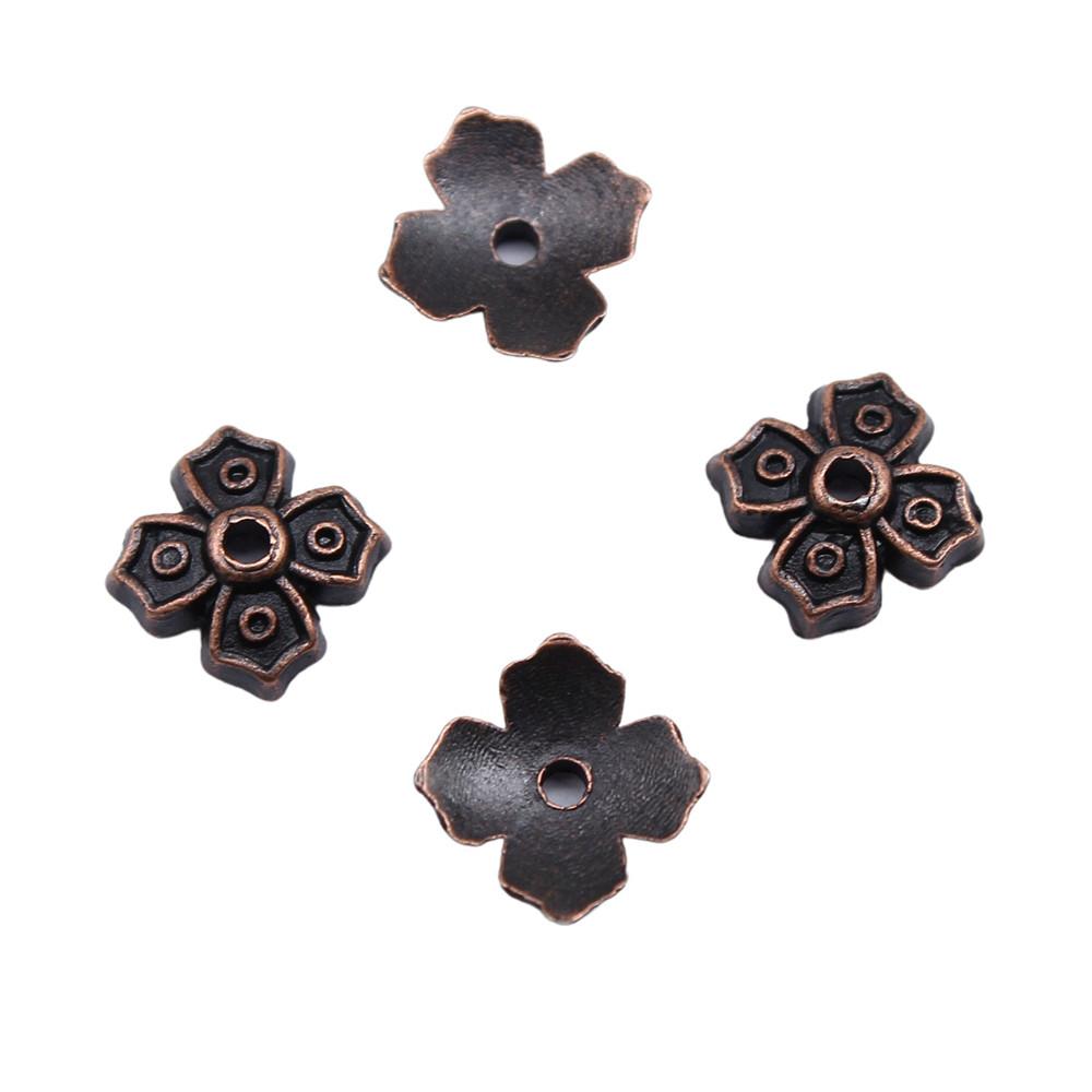 Multi Color Swirl Flower Bead Caps Spacer Beads For Jewelry Making Components