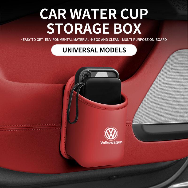 2026 Hot For Volkswagen VW Volkswagen Door Side Water Bottle Holder; Car Seat Storage Bag; Car Mobile Phone Storage Box; Side St