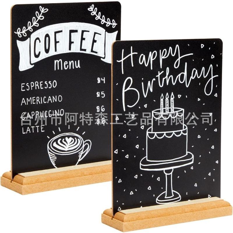 New Wooden Mini Blackboard Handicraft Message Board Sign, Wedding Birthday Party Decoration Base Head Piece