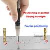 1/2Pcs Automatic Centre Punch Spring Loaded Adjustable Locator for Woodworking Metal Tools Press Dent Marker Kit