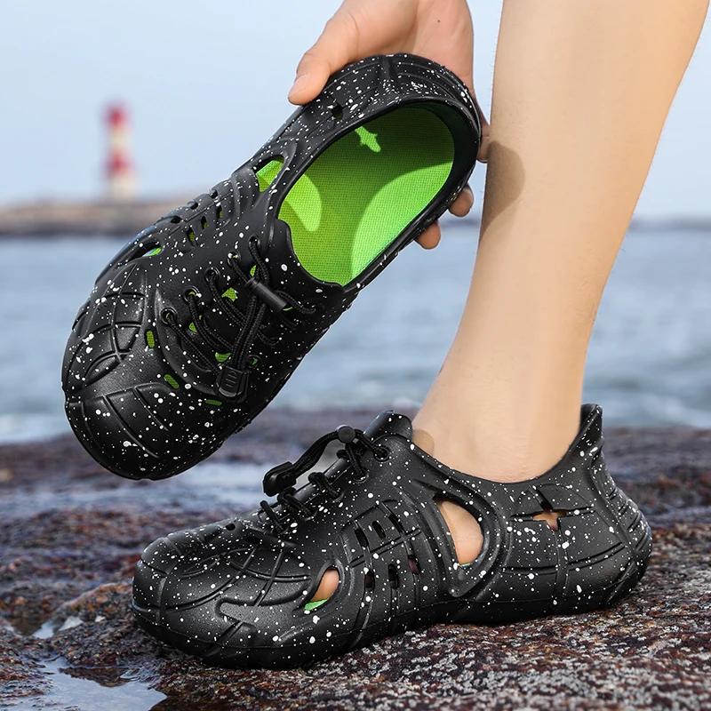 Fashion Fashion Platform Men Slippers Women Beach Sandals Outdoor Summer Clogs Shoes Male Soft EVA Indoor Home Slides Lover Flip Flops