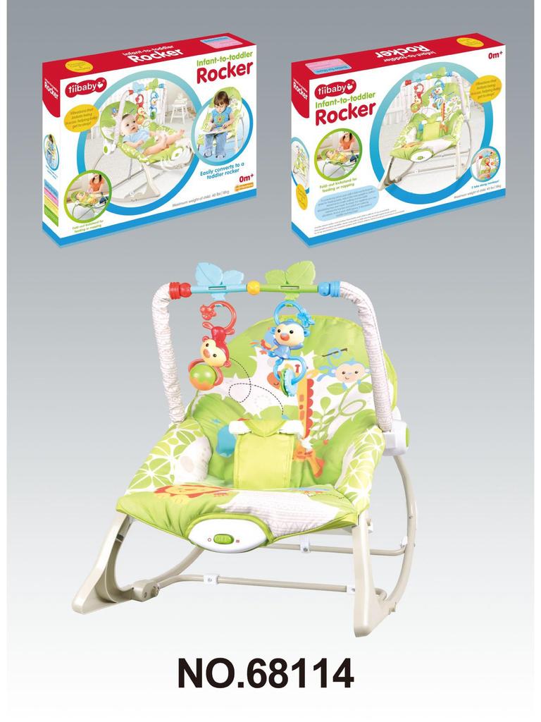 Baby Electric Rocking Chair with Music & Vibration Soothing Cradle Bed