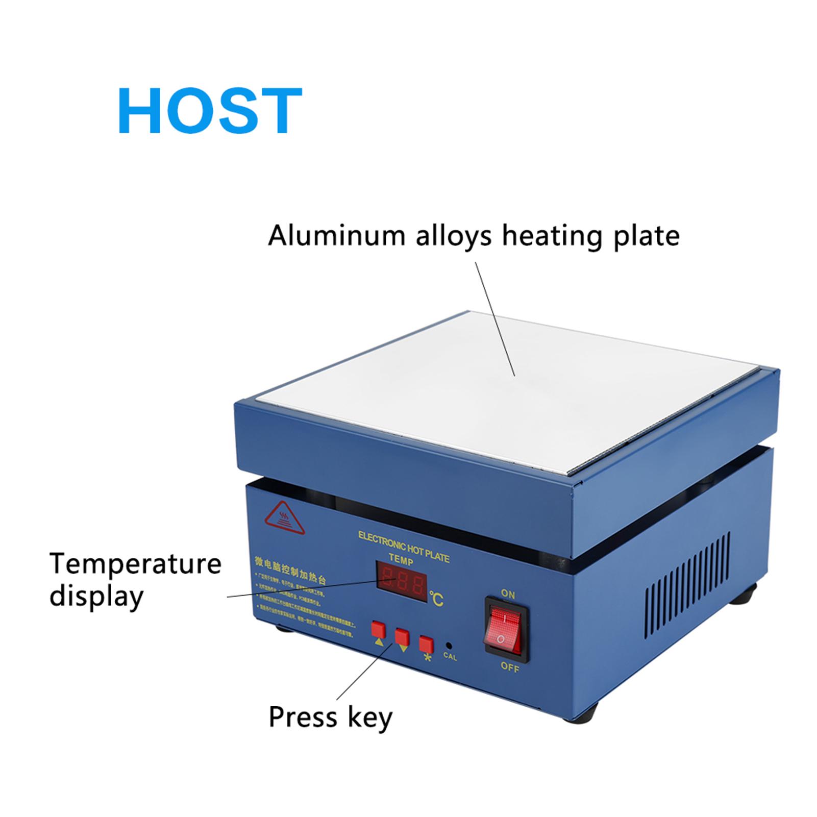 

Светодиодная микрокомпьютерная электрическая нагревательная плита 200*200 мм станция предварительного нагрева 800 Вт