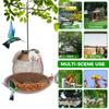 Bird Feeder Metal Iron Dog Shape Bird Feeder for Outdoor Hanging Squirrel Proof Hummingbird Feeder Wild Bird Feeder for Garden