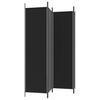 Vidaxl 4-Panel Room Divider, Black, 200X200 Cm, Fabric