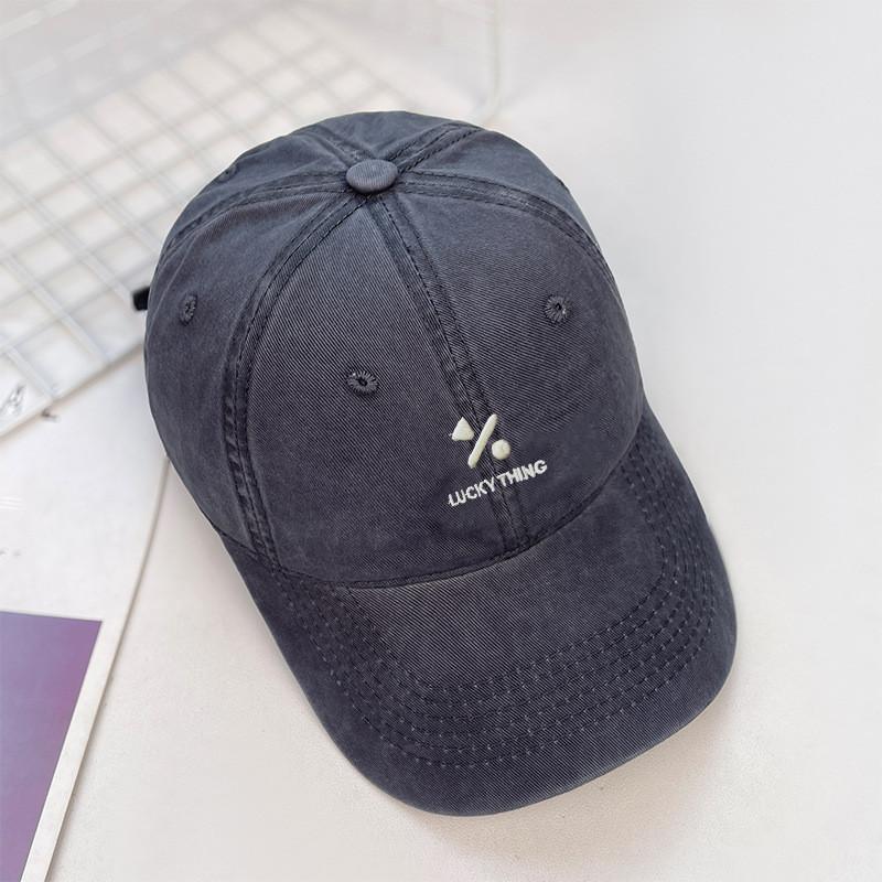 Geometric Symbols Embroidery Vintage Cotton Baseball Hats Summer Breathable