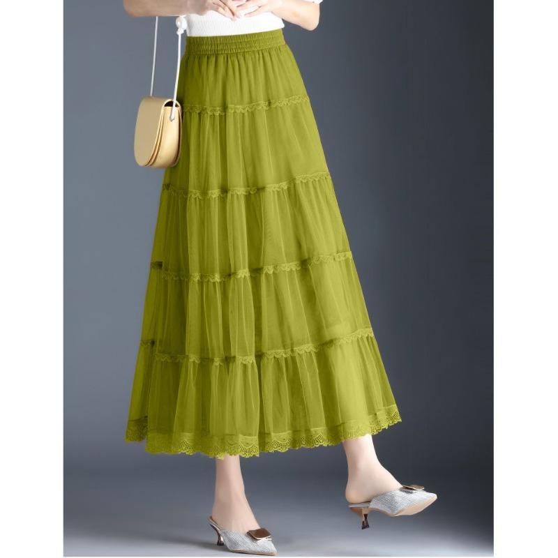 Graceful and Enchanting Flowy Maxi Skirt with Tiered Ruffles and Floral Prints