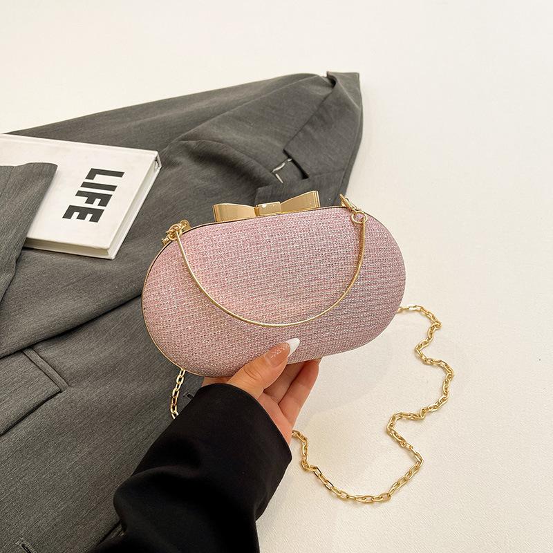 Luxury Sequined Hand-held Dinner Bag, Elegant Style Bag, High-end Chain Single-shoulder Crossbody Bag, Handbag for Wedding Party