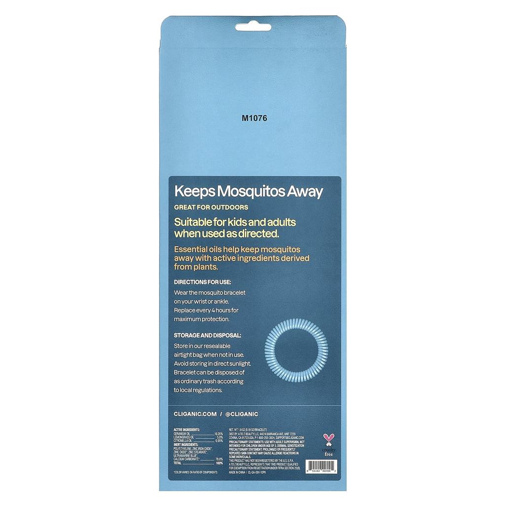 Mosquito Repellent Bracelets, Pack of 10