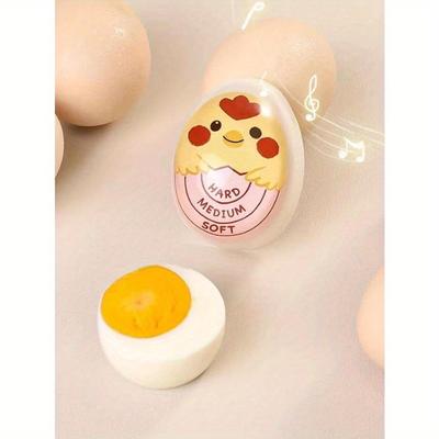 1 Stück Niedlicher Eierkocher, Eierkocher für hartgekochte und weichgekochte Eier, Farbwechselnder Eierkocher, Mit sensitivem Indikator, Kawaii Eierkocher Heimküche Eierkocher