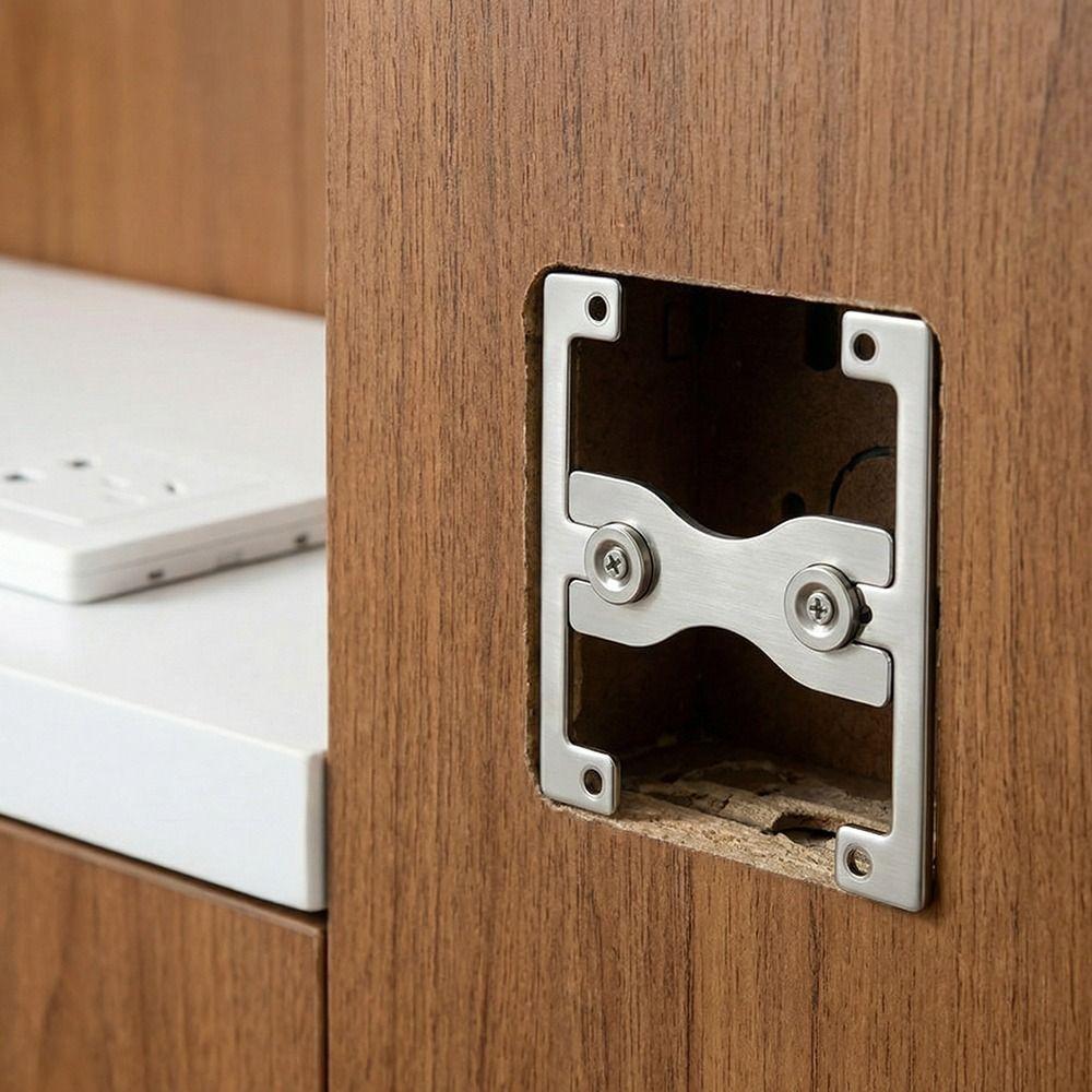 Stainless Steel Switch Fixing Plate Switch Surround Plate  Electrical Installation