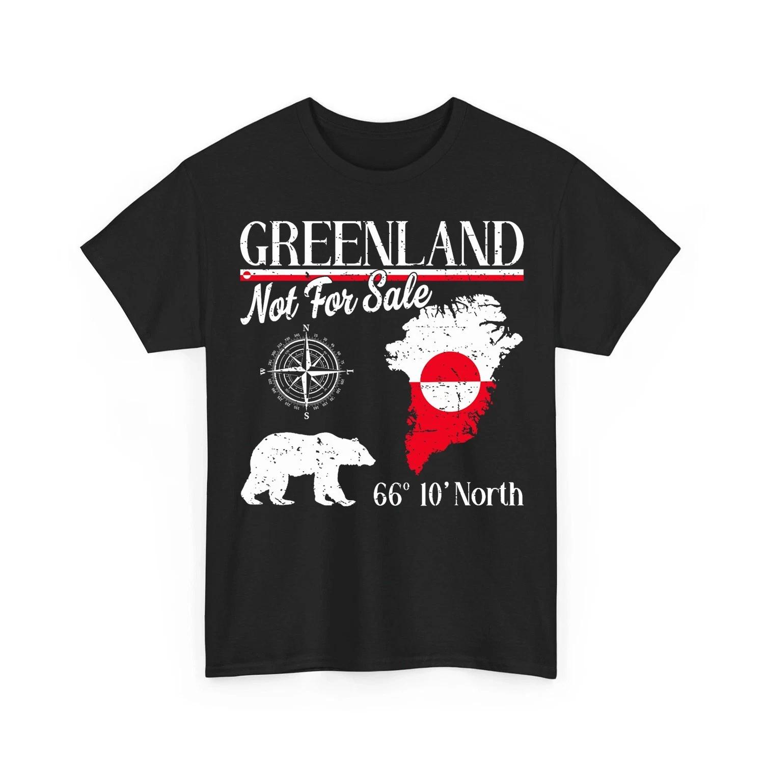 Greenland is Not for Sale Shirt Est 1262 Political Statement Unisex 100% Cotton T-shirt Mens Tees Top M