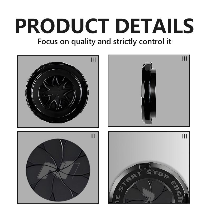 Car One Click Start Button Engine Start Stop Switch Button Cover For Hyundai N Line Tuscon NX4 I20 I30 I10 Sonata Elantra u3