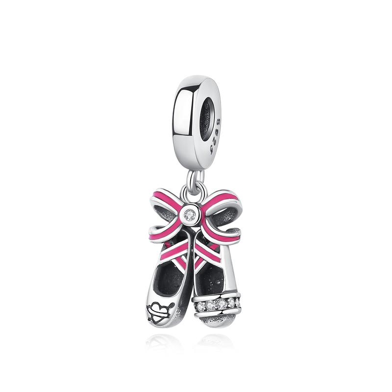 Original 925 Sterling copper Charm Bead Love Music Note Piano Pendant Charms Fit Brand Bracelets Necklaces Women Diy Zircon