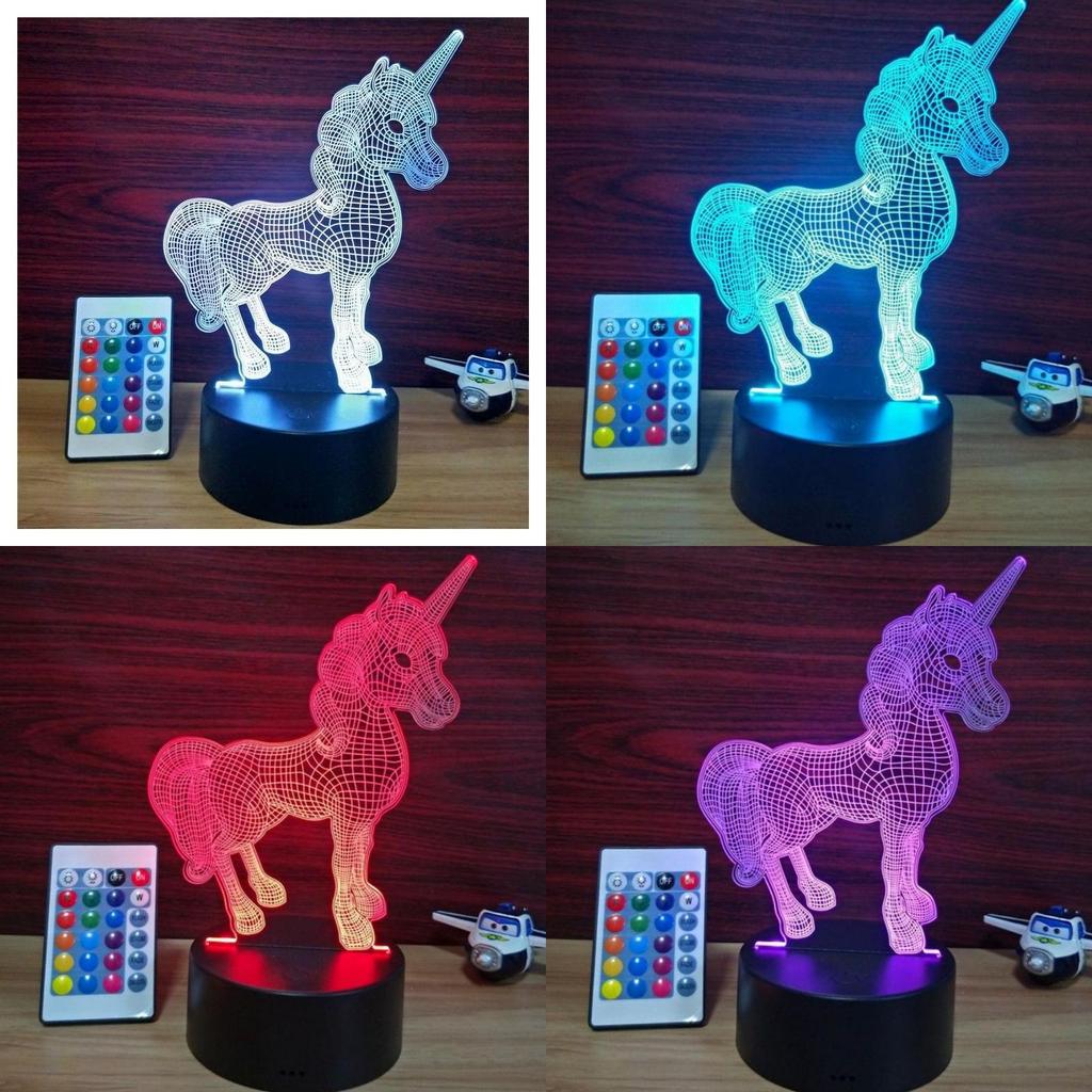 3d Led Acrylic Night Light Usb Touch Remote Control Atmosphere Lamp