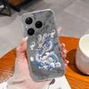 For Huawei Pura 80 70 Pro Plus Ultra Honor X6C 8C Phone Bags Cute Big Eyed Black Cat Patterns Luxury Transparent Lens Protection Case For Huawei Shell