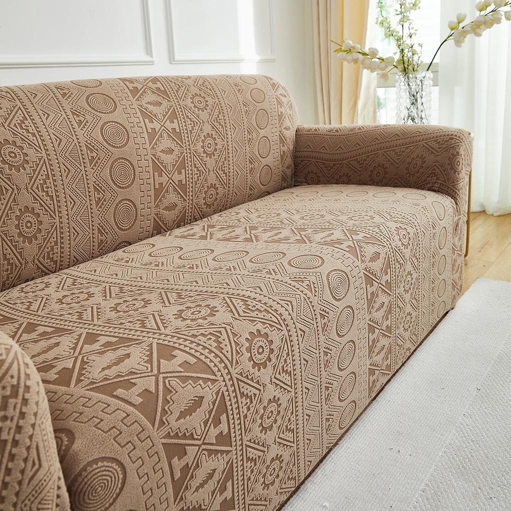 1Pc Jacquard Sofa Slipcover Thicken Non-Slip Sofa Couch Cover Four Seasons Adjustable Sofa Protector For Living Room Home Decor