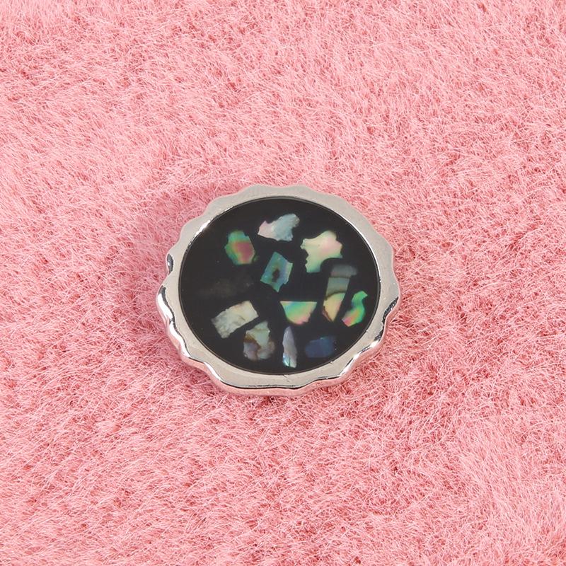 

10 шт. Пуговицы из натуральной ракушки Высококачественные Металлические пуговицы для свитера, куртки, Универсальные пуговицы для манжет пальто, кардигана, Высококачественные пуговицы 4#