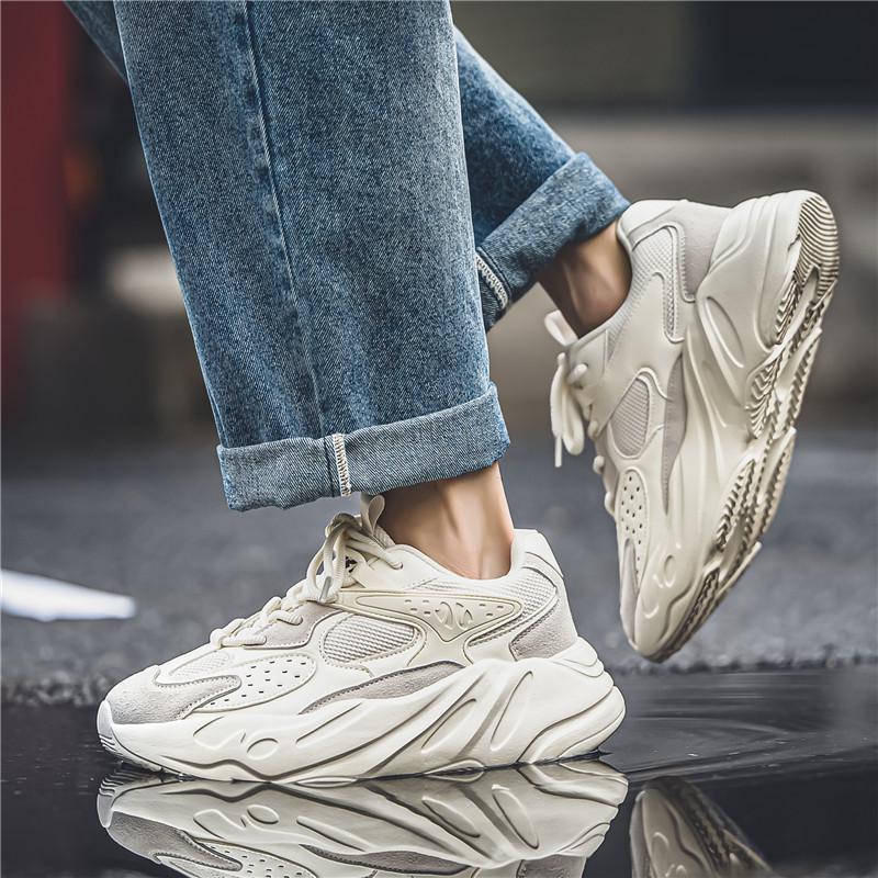 Rock formation retro dad shoes shock-absorbing soft-soled running shoes thick-soled heightening casual sports shoes trendy cool fashion