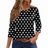 Bluse Für Damen Festlich 3/4 Langarm Hemden Business Casual Outfit Oberteile