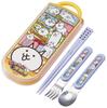 Skater Trio Set of and Fork from The Battle Cats for Made In Chopsticks, Spoon, 23, Kids, Antibacterial, Japan, TACC2AG-A
