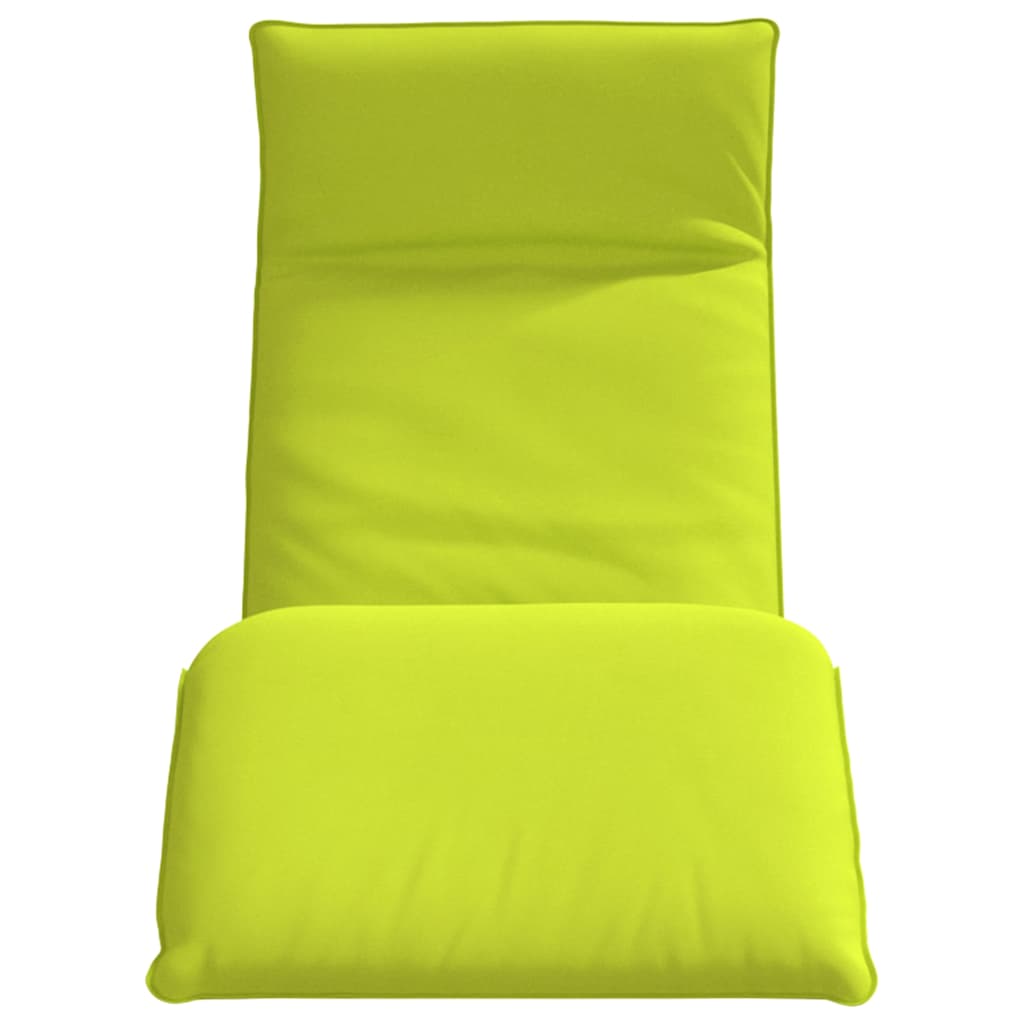 Foldable Sun Lounger Neon Green 175 X 54 X 8.5 Cm Oxford Fabric