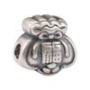 Sterling Silver S999 Wealth Attraction Beads - 3D Money Bag Design for DIY Bracelets