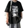 Thalasi Men' Cartoon Oversized Fit TShirt (Tts_661_Anime_Black