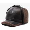 Winter Cotton Thickened Ear Protection Hat Leather Baseball Caps Adjustable