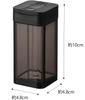 Yamazaki Tower Spice Bottle L Black W4.8×D4.8×H10cm Slide-Open Cap Adjustable Quantity