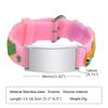 Pink Dinosaurs Silicone Strap Bracelets with Free Customize, If Lost Bracelets, Gift for Son Daughter Kids Child Newborn