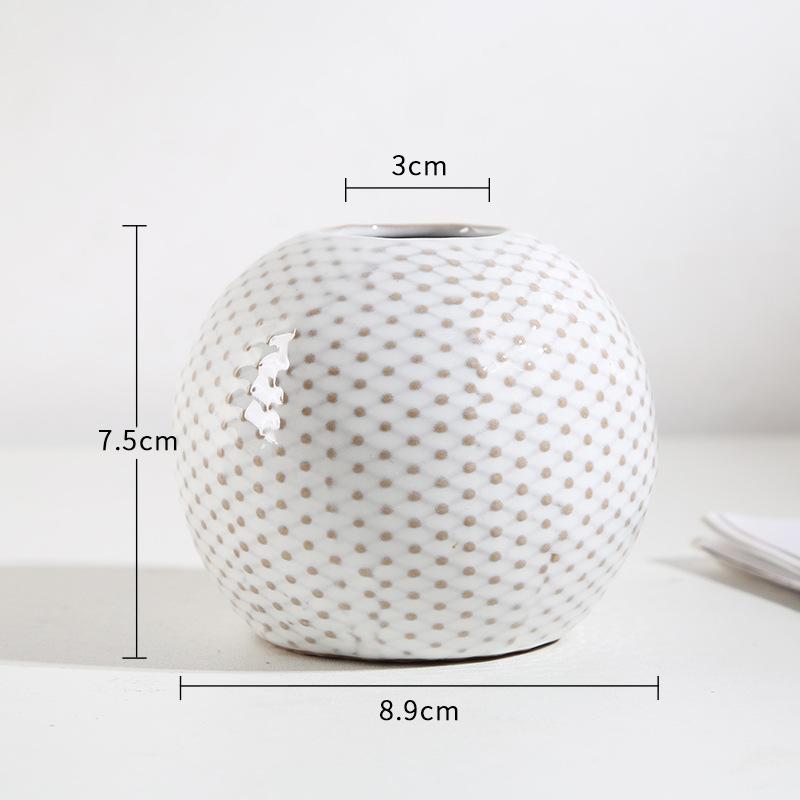 Creative Mini Flower Arrangement Ceramic Vase Aromatherapy Bottle Crafts Ornaments Ceramic Vase Countertop Aesthetic Decoration